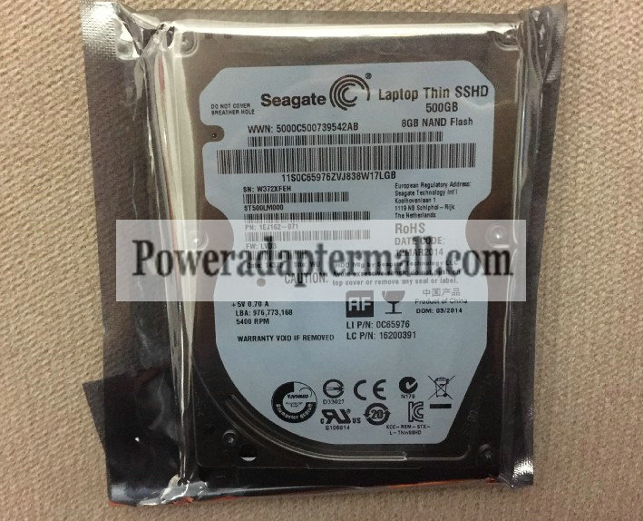 2.5 inches 500GB Seagate ST500LM000 Hard Drive SATA3 5400RPM - Click Image to Close