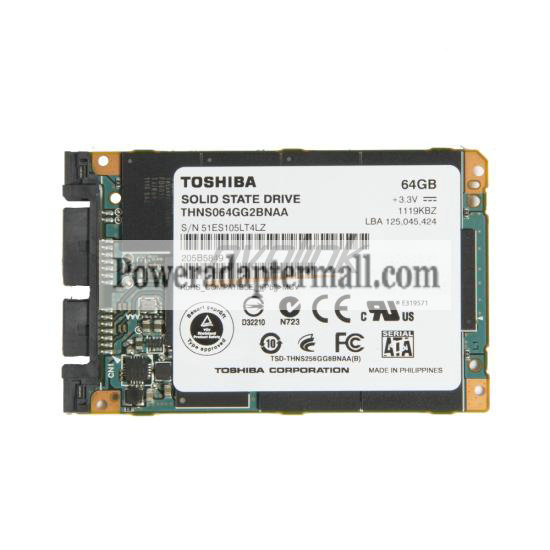 New 1.8"SSD Toshiba THNS064GG2BNAA Micro uSATA 64GB Lenovo X300