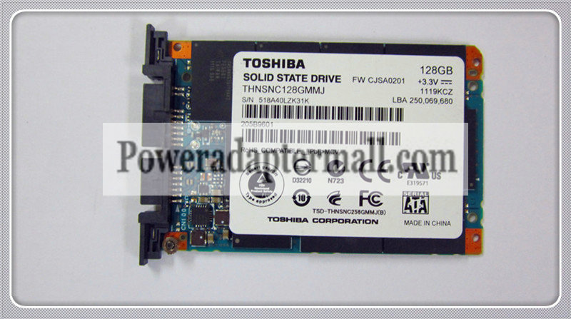 THNSC128GMMJ 128GB SSD SATA for HP 2530p 2540p 2730p 2740p