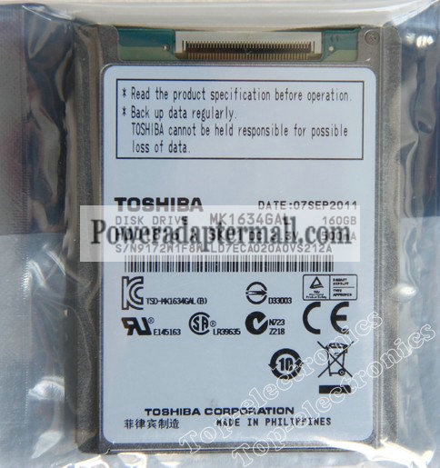 160GB TOSHIBA MK1634GAL Hard Drive HDD for iPod Classic 7th Gene