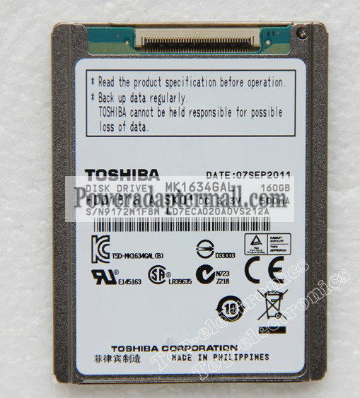 160GB TOSHIBA MK1634GAL Hard Drive HDD for Sony JVC camcorder