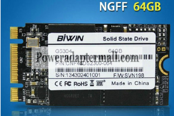BIWIN G5304 NGFF 64G SSD CNF46DS2300-064 for Thinkpad E531 E431