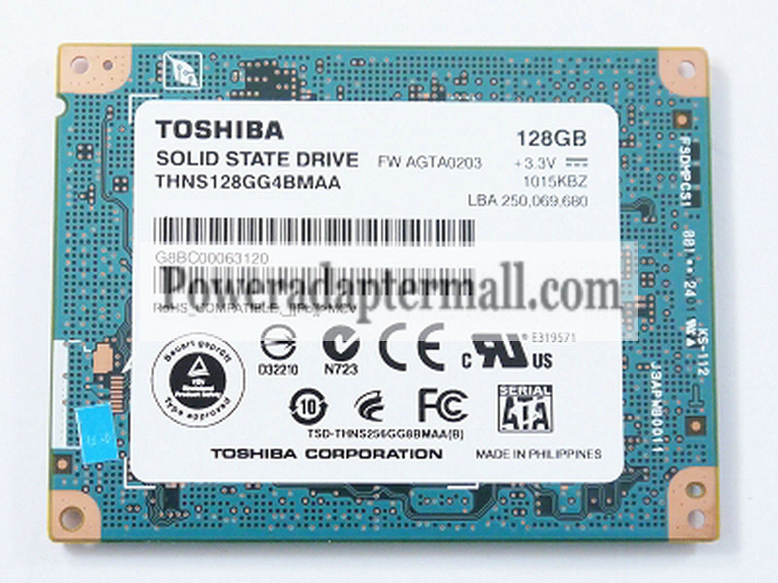 Toshiba 128GB SSD Solid State Drive for MacBook Air 13" A1304