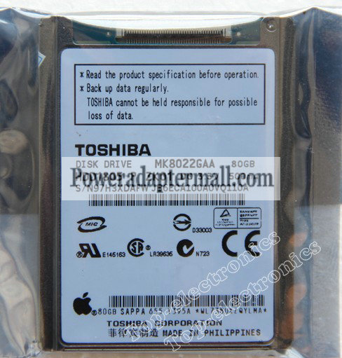 Toshiba MK8022GAA 80GB 1.8"HDD Hard Drive FOR IPOD CLASSIC 6th