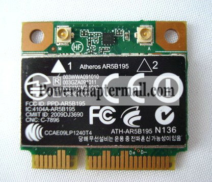 593127-001 HP Wireless wifi Bluetooth Card Atheros AR5B195