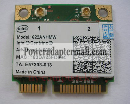 Intel Advanced-N 6200 Wireless Card 802.11n Half PCI-E 300M