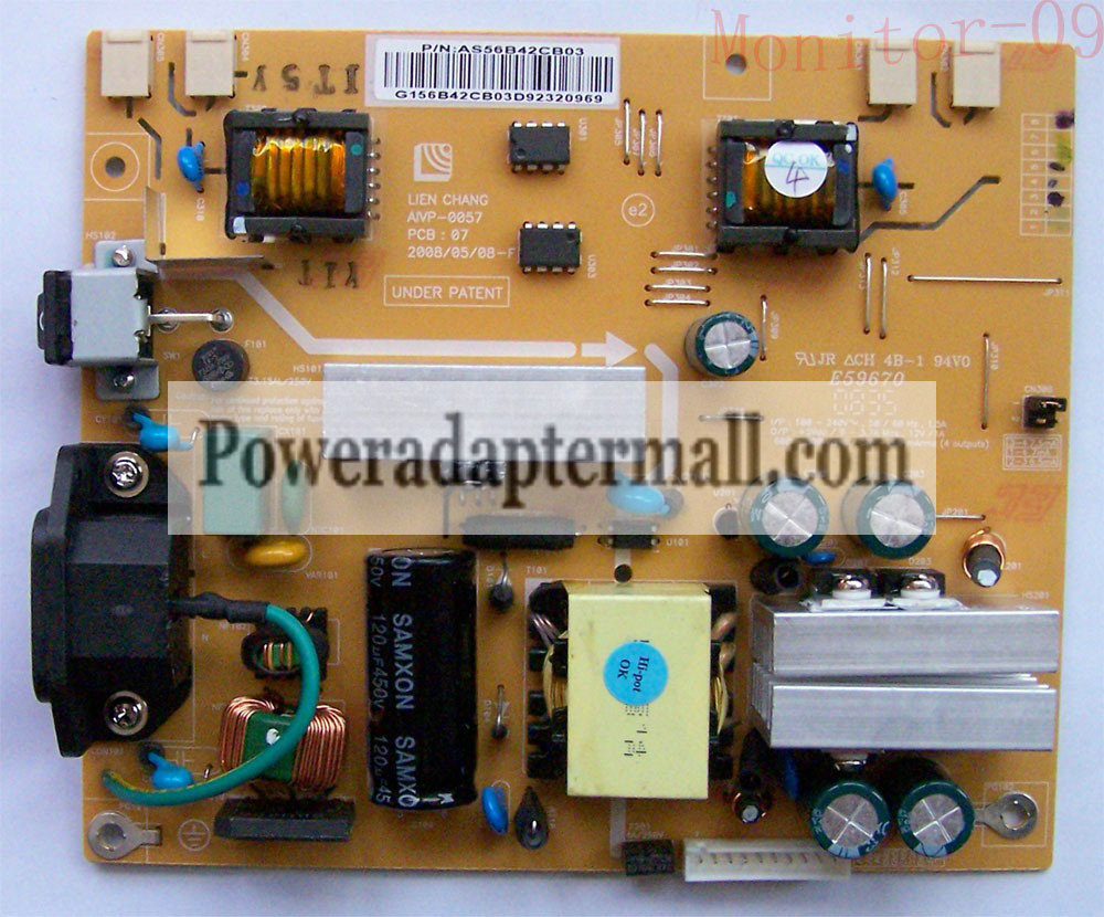 Power Board AIVP-0057 AS56B42CB03 LIEN CHANG For Acer LCD