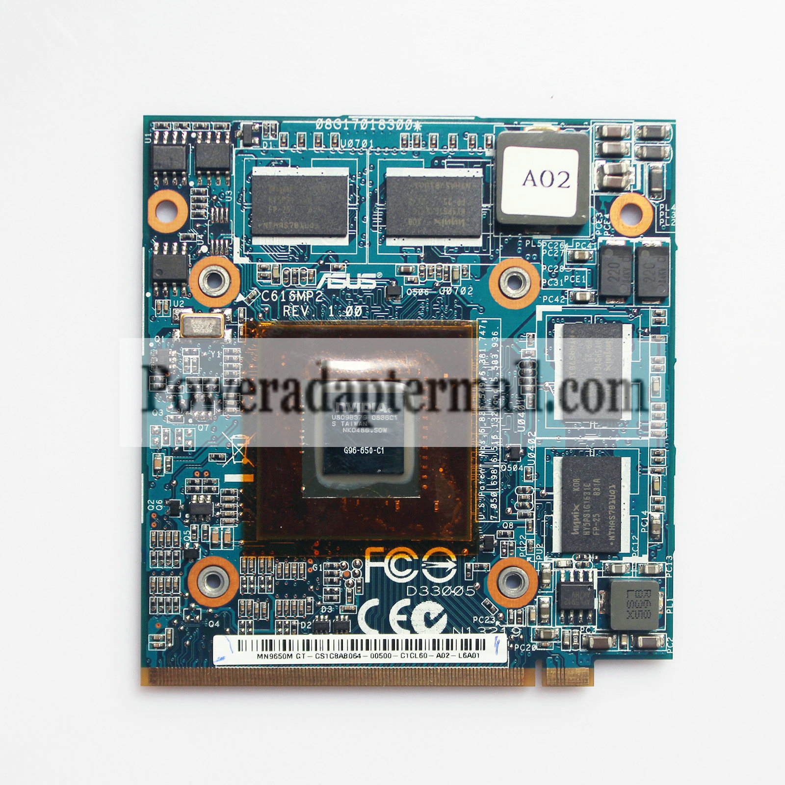 ASUS NVidia GeForce 9650M GT 1GB MXM II VGA Card G96-650-C1 C616