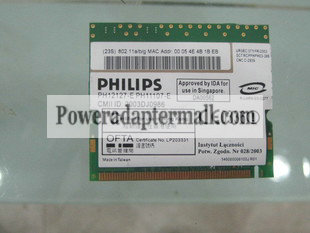 IBM ThinkPad T41 802.11a/b/g Wireless Card FRU: 91P7301