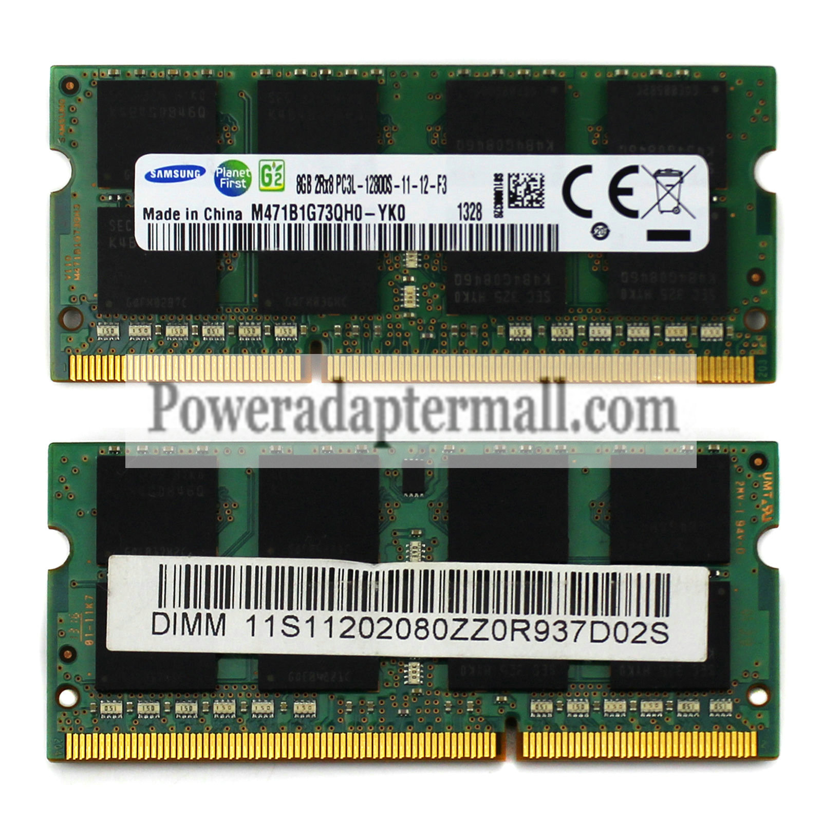 Samsung 8GB 2Rx8 PC3L-12800S DDR3 M471B1G73QH0-YK0 Memory RAM