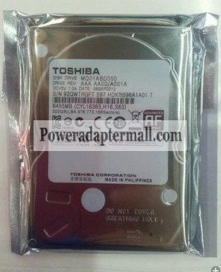Toshiba MQ01ABD050 500GB 5400RPM SATA2/SATA 8MB Hard Drive