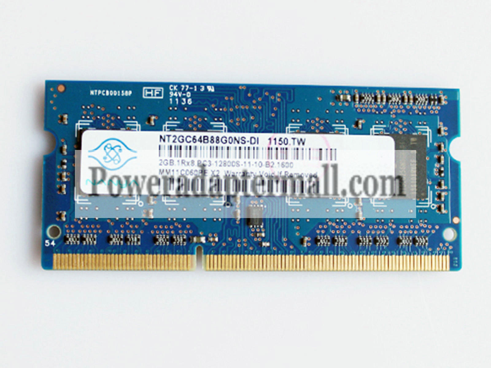 NANYA 2GB DDR3 PC3-12800S 1600MHz LAPTOP MEMORY RAM