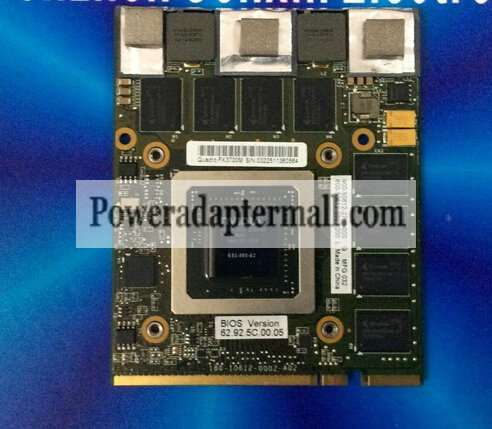 NEW NVIDIA FX3700M 1GB DDR3 256 Bit MXMII(A) Notebook Graphics V
