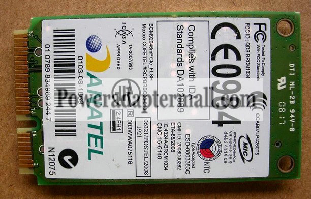 Wireless 370 Bluetooth Card Module P5560G dell E6400 E4300 E6500
