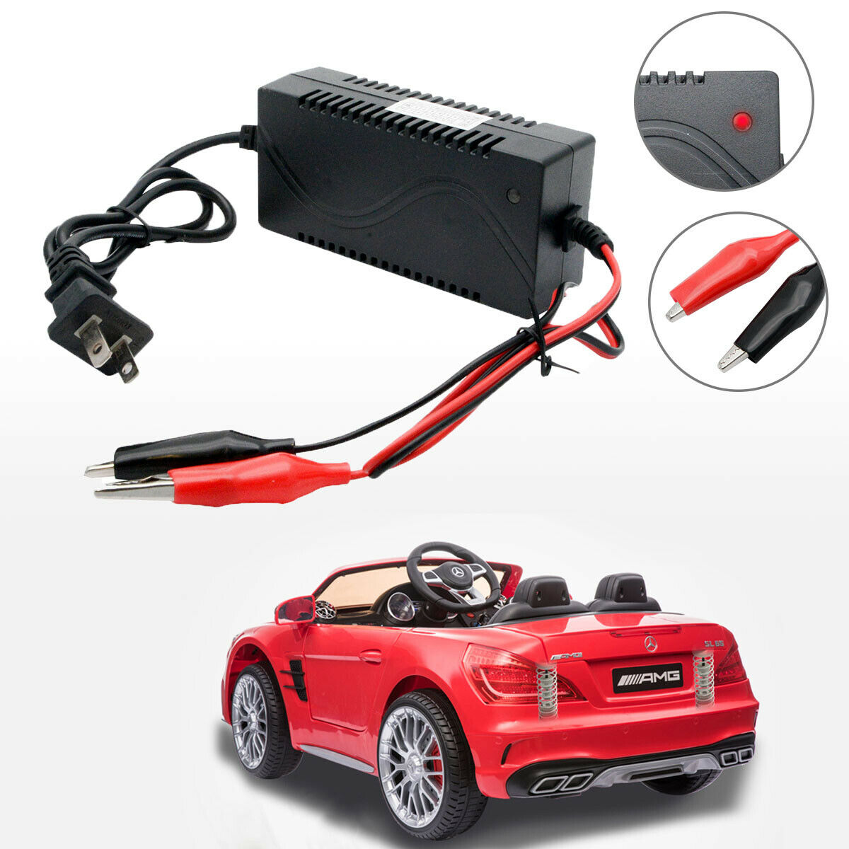 Portable 12V 1A Smart Lead Acid Battery Charger For Toy Car Motorbike Quad Bike Item specifics Cond