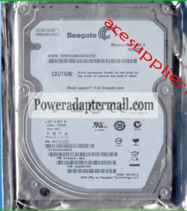 Seagate 2.5" SATA 500GB ST9500325ASG 5400RPM HDD Hard Disk Drive