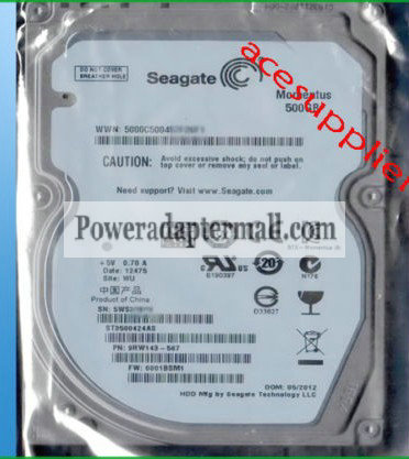 Seagate 2.5"SATA 500GB 7200RPM ST9500423AS Hard Drive for laptop