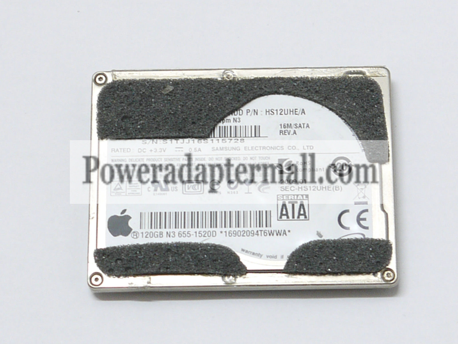 Apple MacBook Air A1304 120GB Samsung STAT Hard Drive HS12UHE
