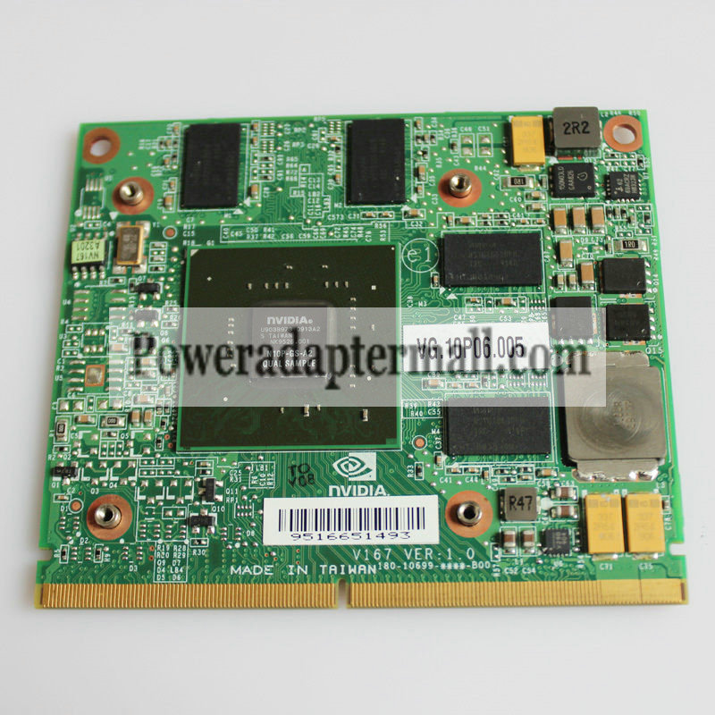 nVIDIA GT240M N10P-GS-A2 1GB VGA Video Card QUAL VG.10P06.005 - Click Image to Close