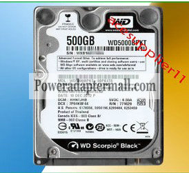2.5" SATA WD 500GB 7200RPM 16M WD5000BPKT Hard Drive for laptop