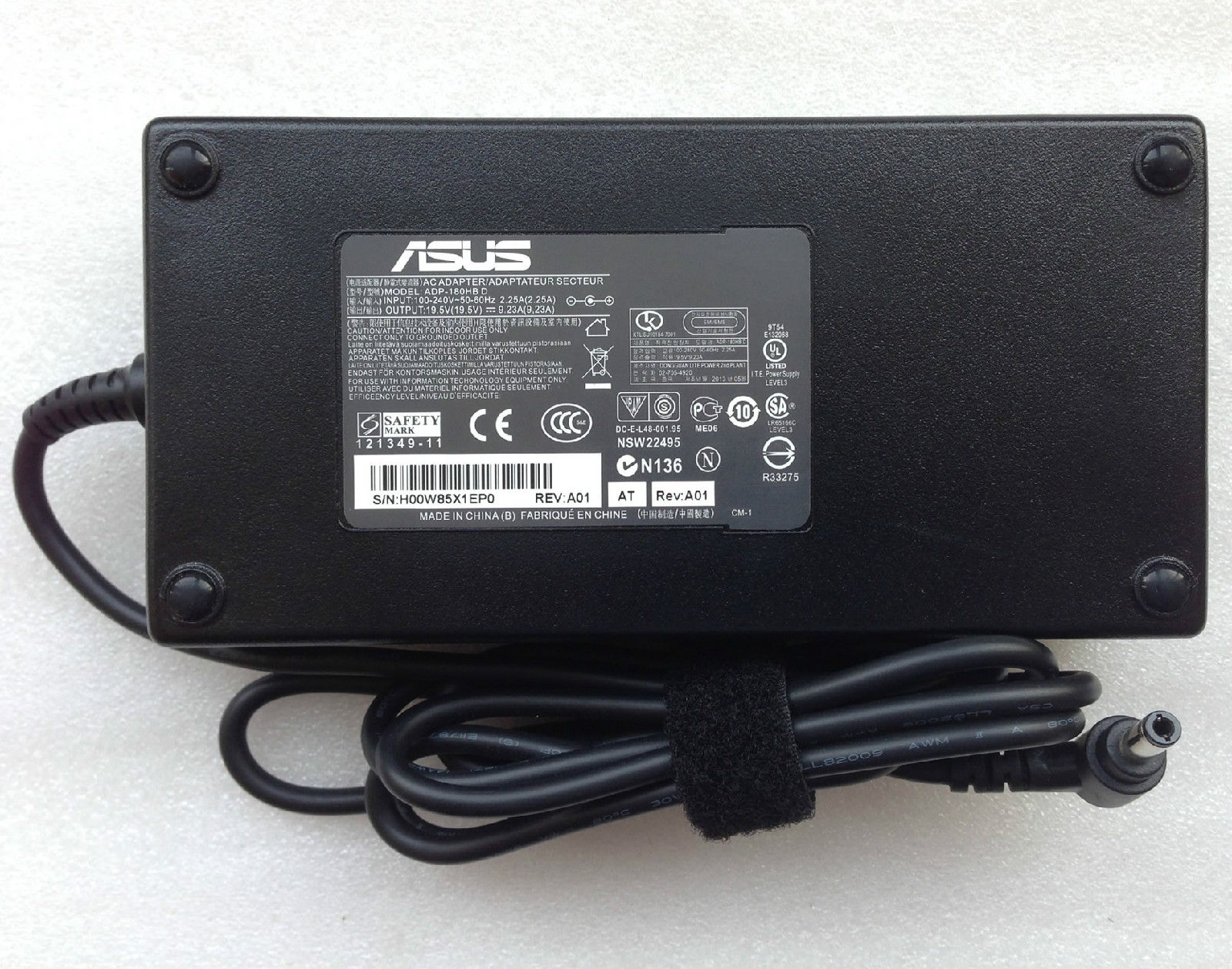 19.5v 9.23a ASUS ROG G751JY-T7052H 180W laptop power supply