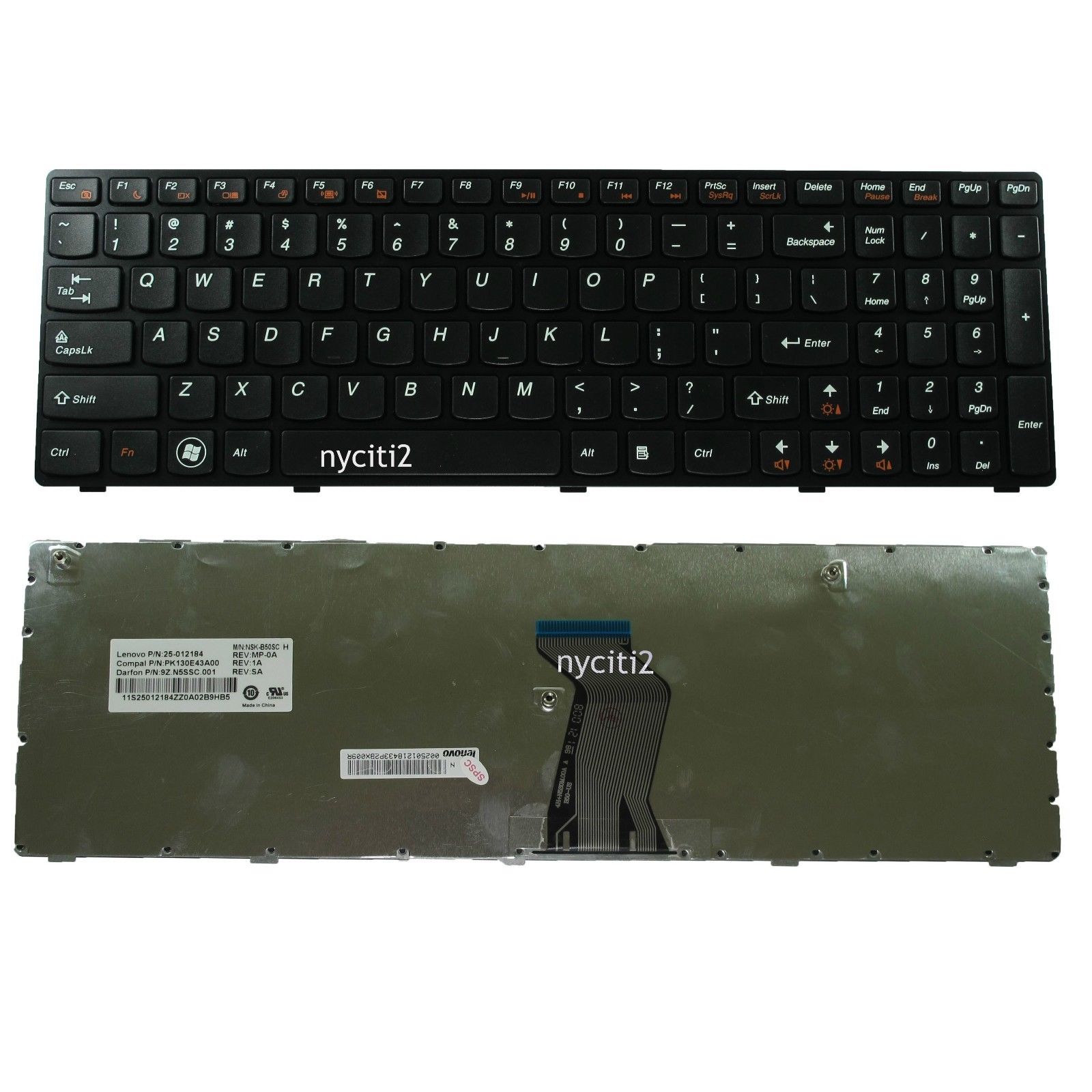 NEW for IBM Lenovo G570E 25-012184 25-012185 25-012186 MP-10A33US-6864 Keyboard