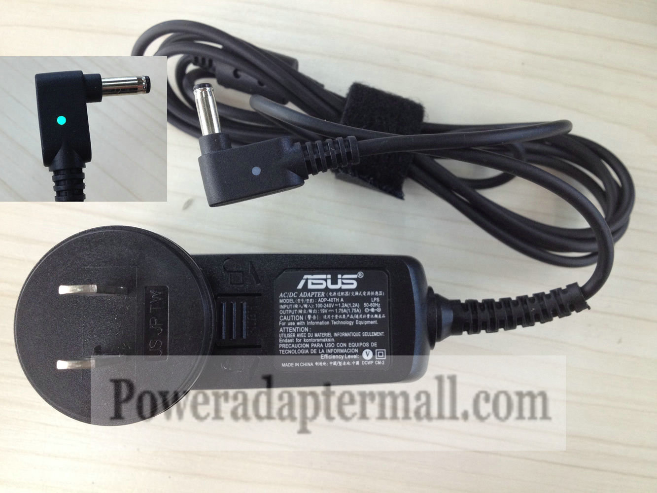 NEW Genuine ASUS 19V 1.75A 33W VivoBook X201E X202E AC Adapter