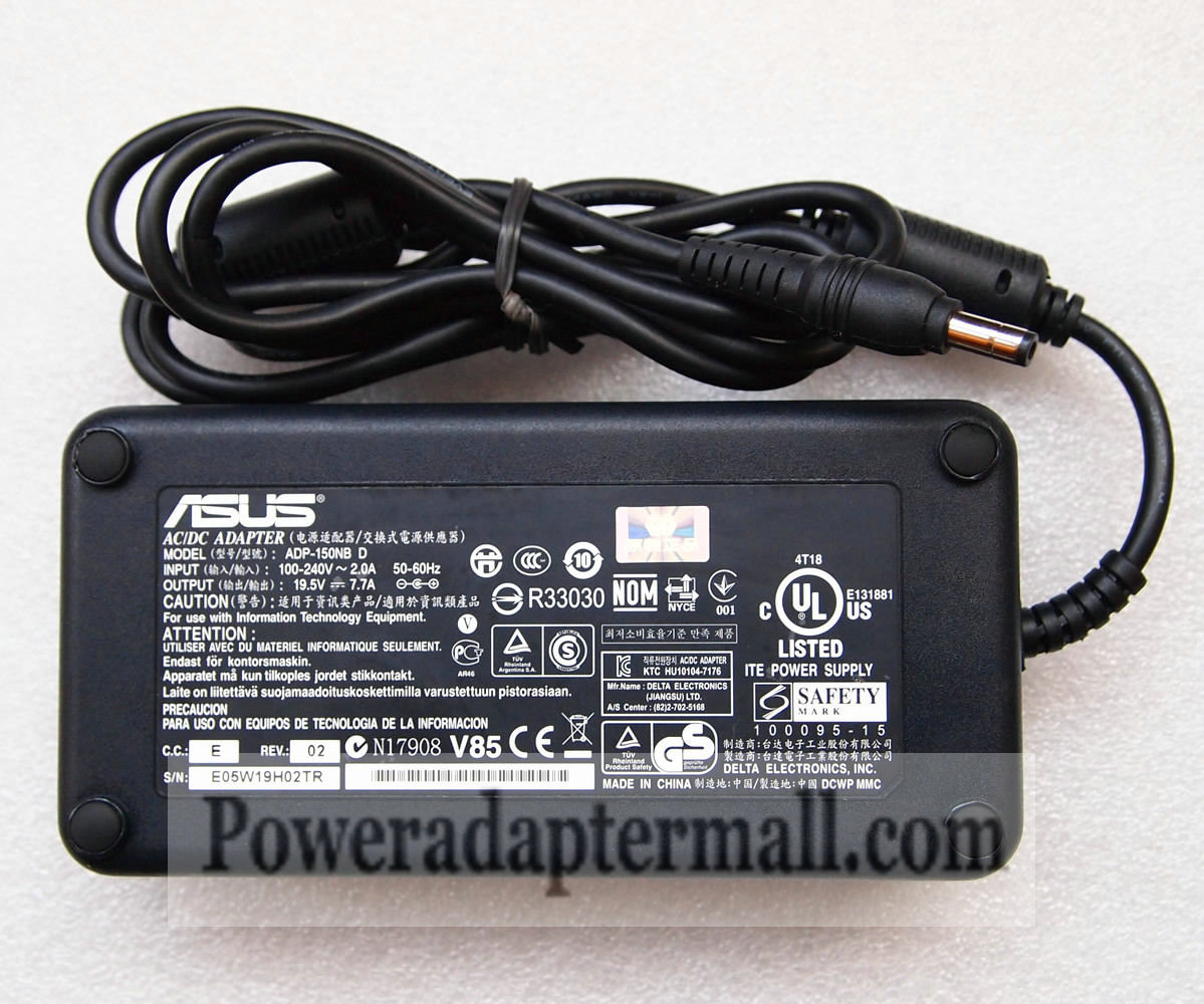 19.5V 7.7A ASUS G53SX-XT1 G53SX-AH71 AC Power Adapter Charger