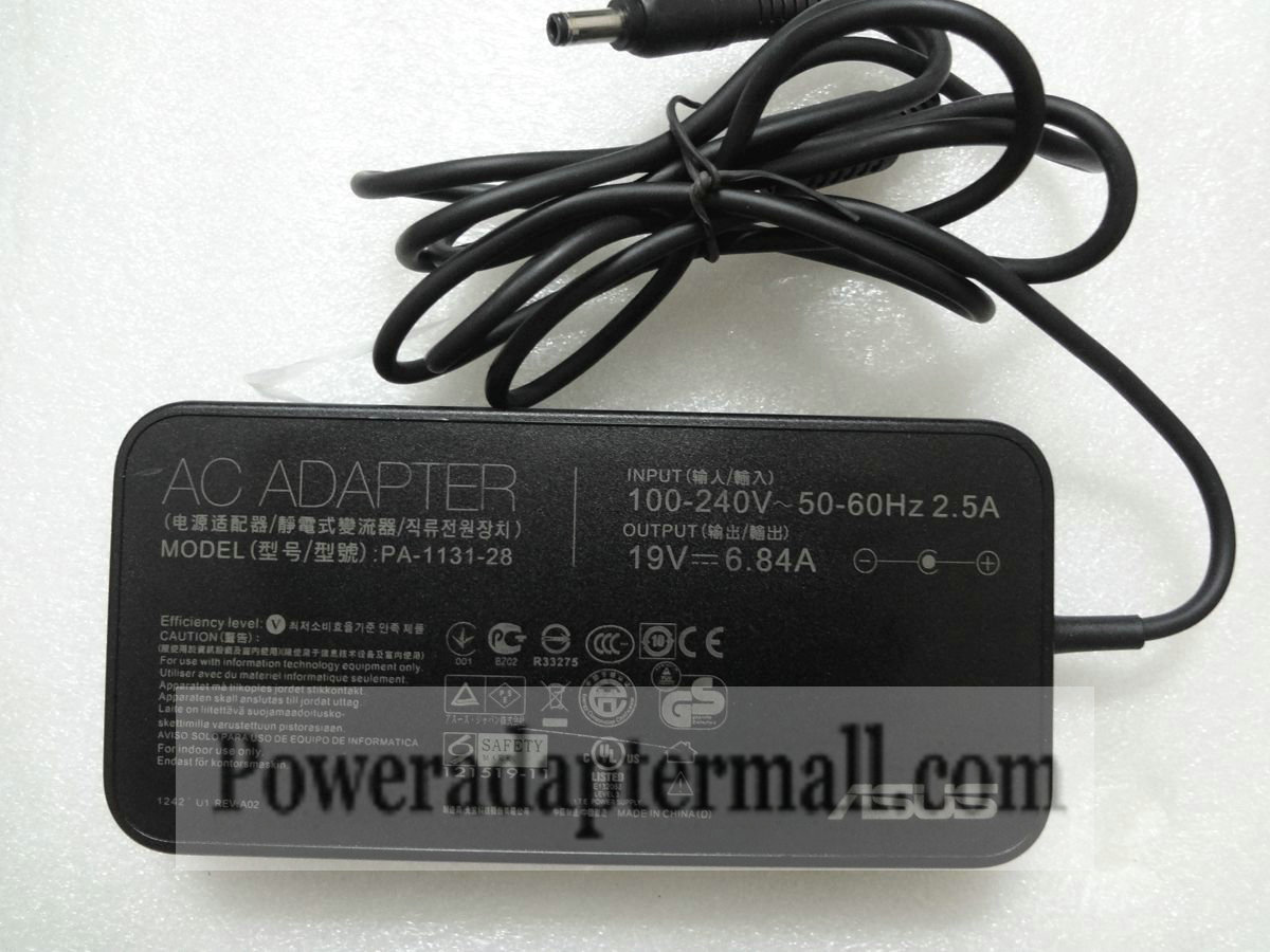 Original Silm 130W 19V 6.84A Asus PA-1131-28 AC adapter charger