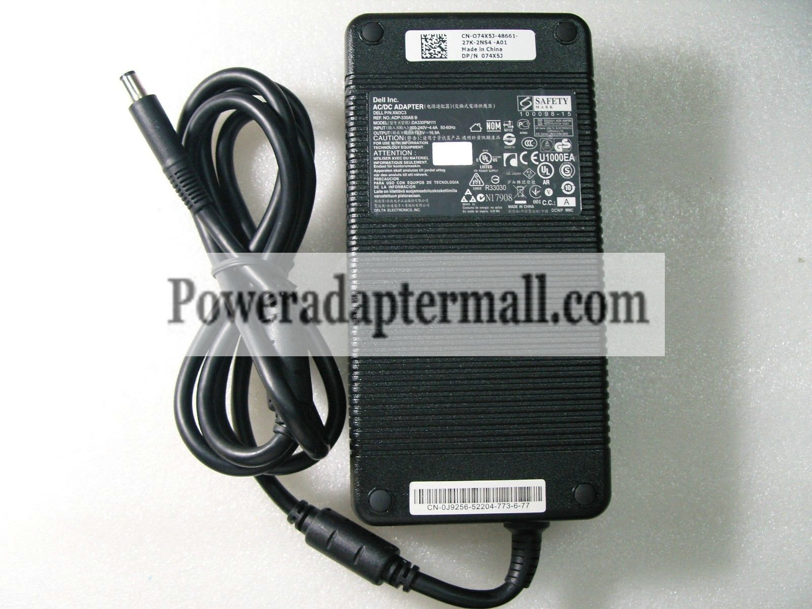 Genuine Dell 19.5V 16.9A Alienware M18x F0K0N 0F0K0N AC Adapter