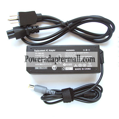 20v 4.5A 90W IBM ThinkPad T60 AC Adapter 40Y7673