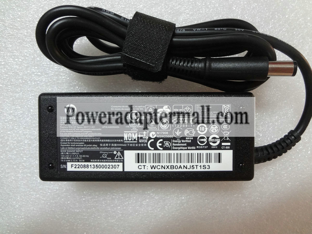 19.5V 3.33A HP 677774-002 693711-001 AC Adapter charger