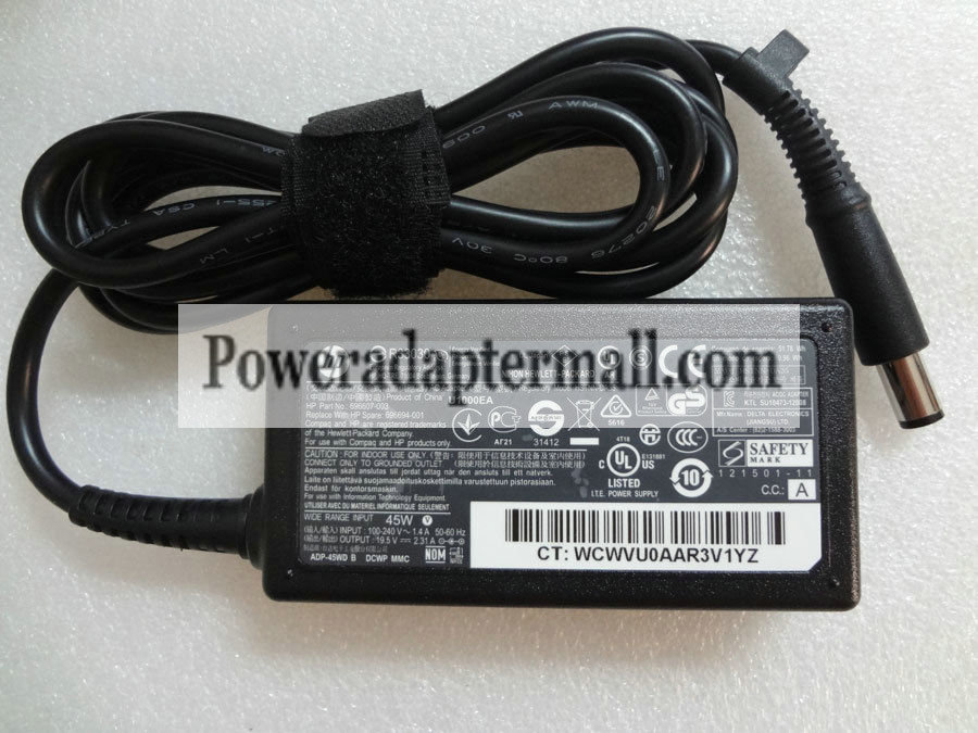 Original 45W 19.5V 2.31A HP HSTNN-DA35 HSTNN-CA35 AC Adapter