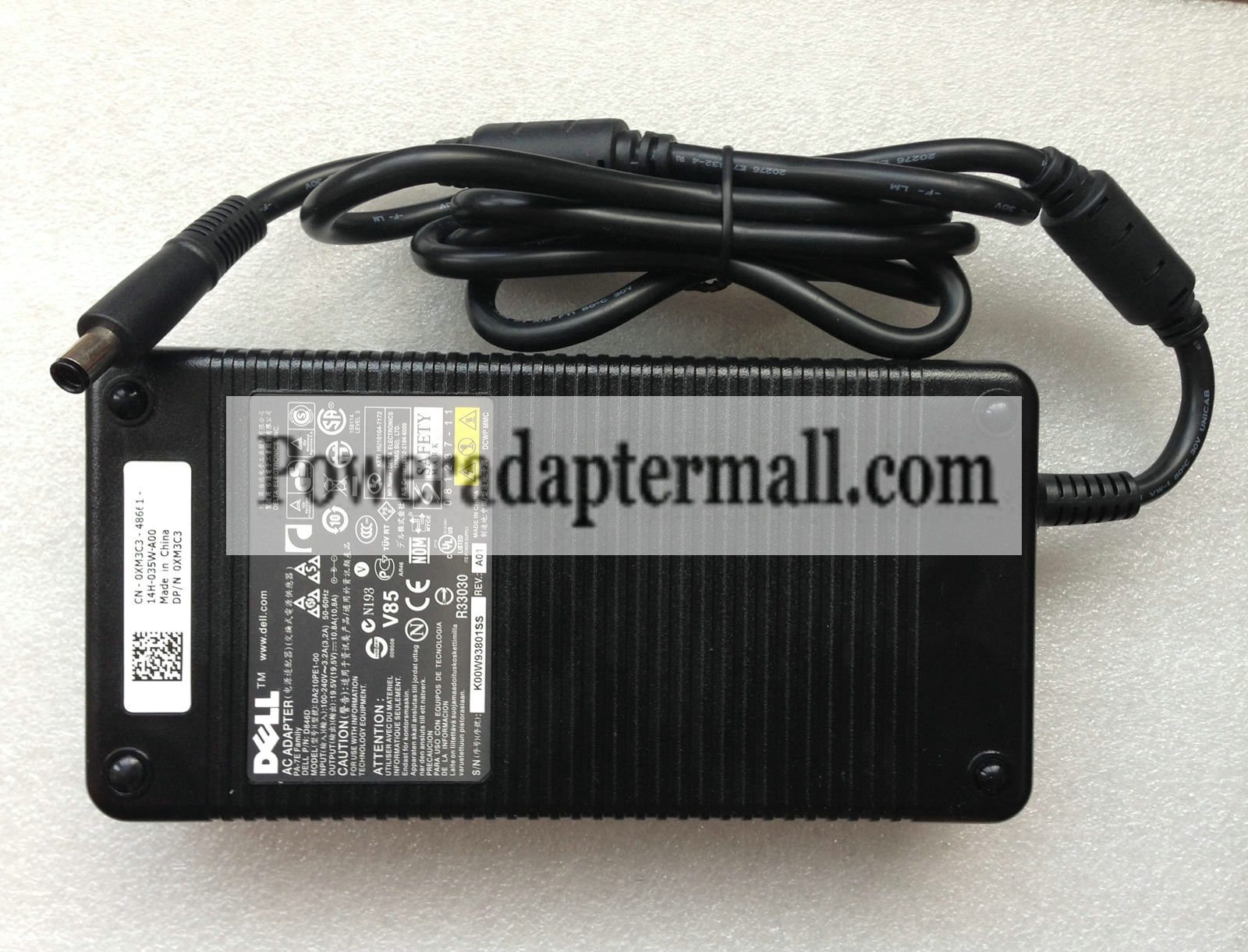 NEW Original 210W Dell DA210PE1-00 D846D Y044M AC Power Adapter - Click Image to Close