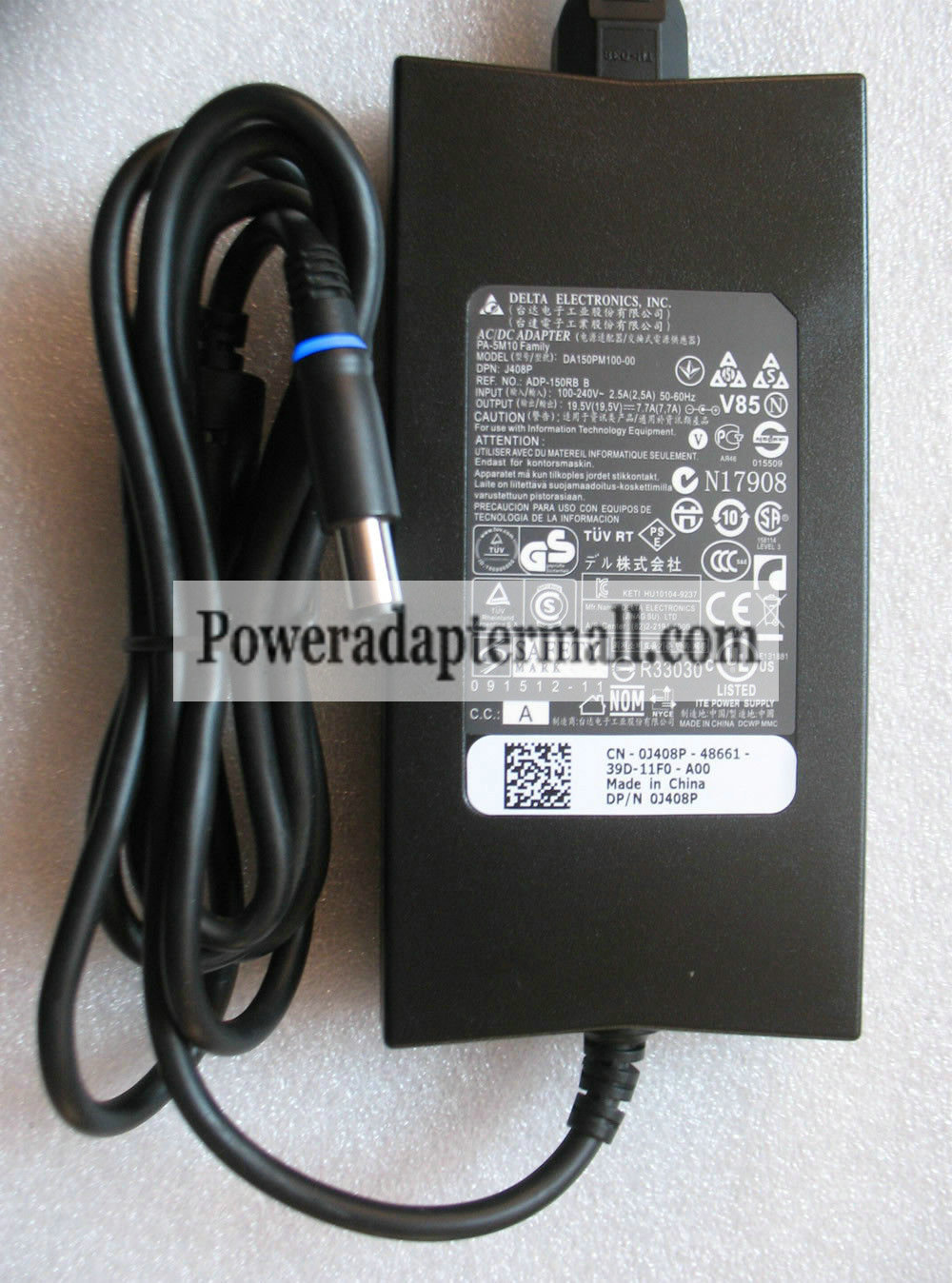 genuine 150W Dell Alienware M14x M15x 3HHMP laptop AC Adapter