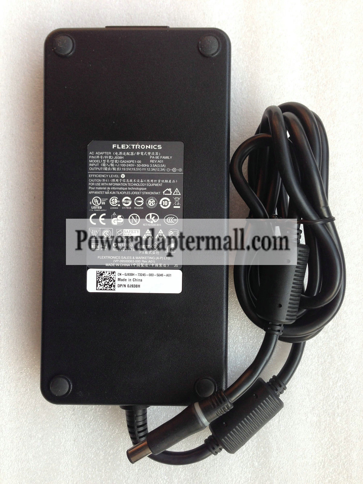 Dell Alienware M17x R4 J938H GA240PE1-00 240W Slim AC Adapter