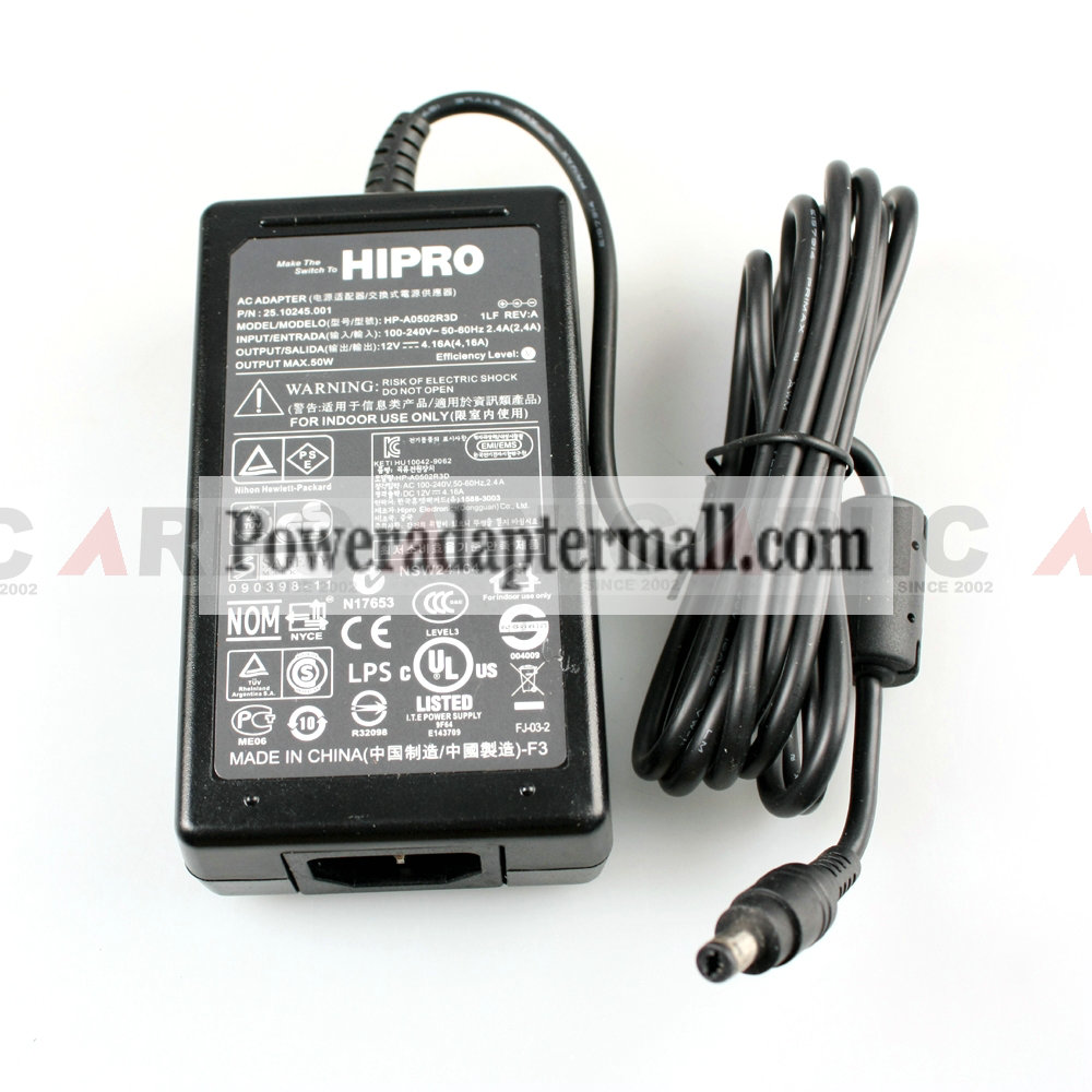 HIPRO HP-A0502R3D AC Adapter Power Supply 12V 4.16A for HP t5540