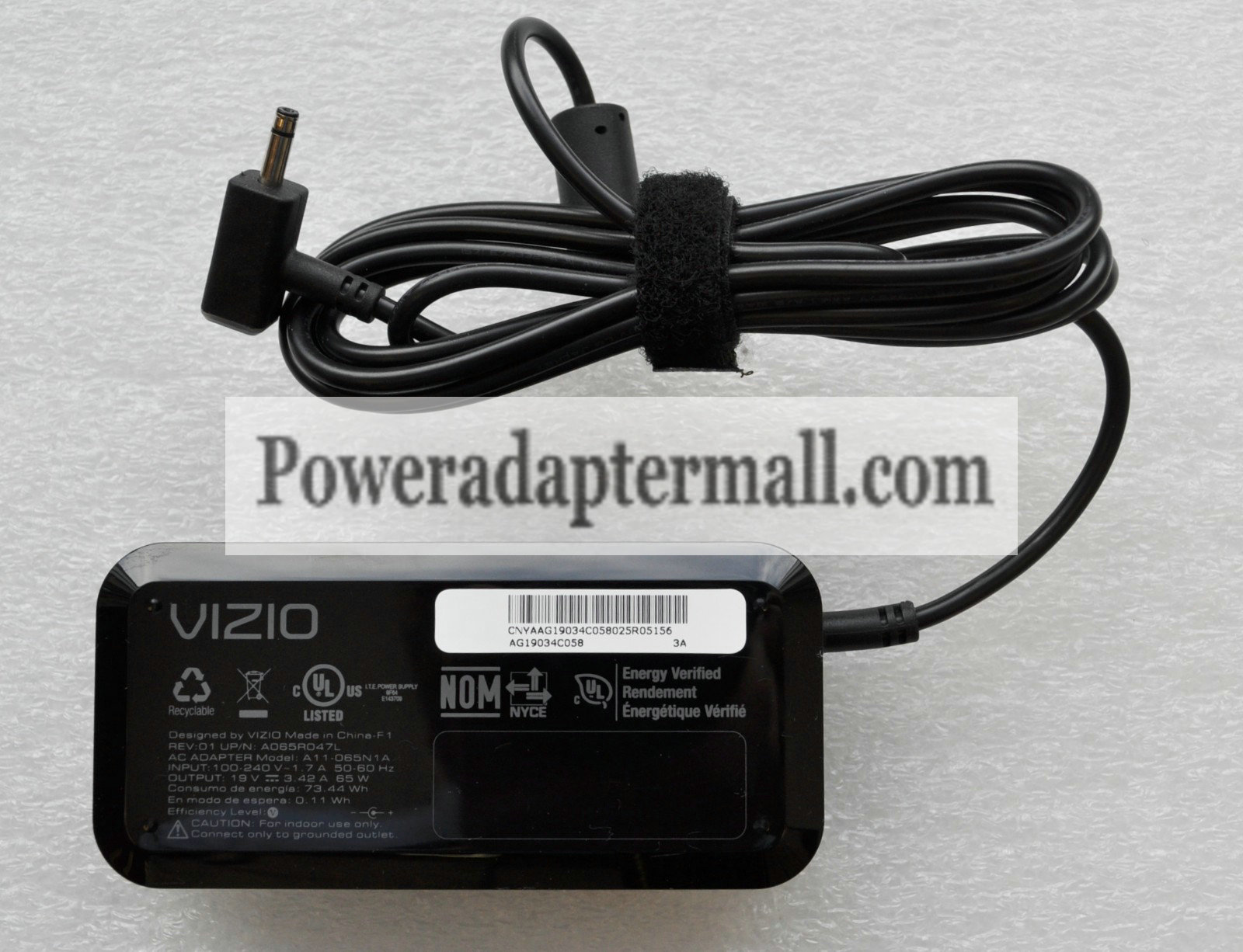 original 65W Vizio A065R0473 A065R047L A11-065N1A ac adapter