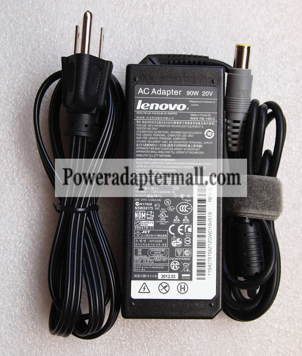 New Original 90W Lenovo 3000 C100 C200 power AC Adapter Charger