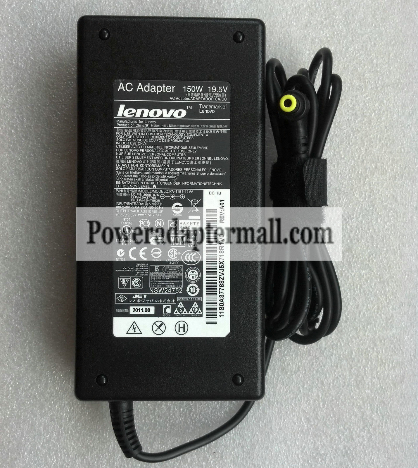 New 150W Lenovo 54Y8827 54Y8834 54Y8838 19.5V 7.7A AC Adapter