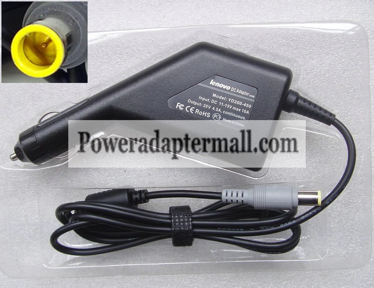 90W Car Charger for Lenovo ThinkPad Edge 11 E10 13 14 15 E40 - Click Image to Close