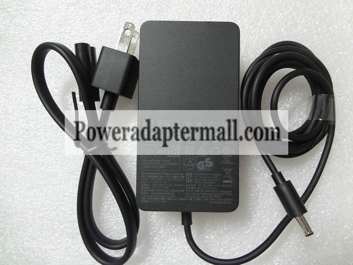 Genuine 12V 4A AC Power Adapter 1627 for Microsoft Surface Pro 3