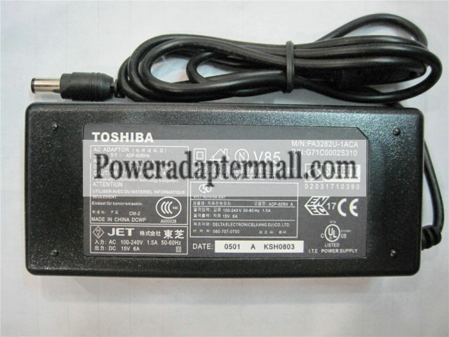 15V 6A LAPTOP AC ADAPTER CHARGER FOR TOSHIBA PA2521U-2AC3 90W