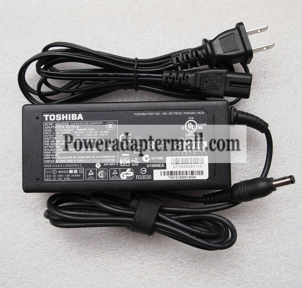 19V 4.74A 90W Toshiba PA3716U-1ACA PA3716U-1AC3 AC Adapter Power