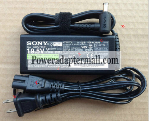 Genuine 65W Sony Vaio 19.5V 3.3A PCG-7D1M Laptop AC Adapter