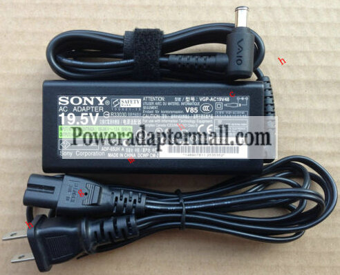 Genuine 65W Sony Vaio PCG-8 PCG-8A8M Laptop AC Adapter