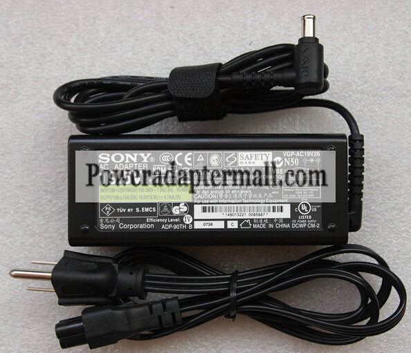 19.5V 4.7A 90W Sony PCGA-AC19V11 PCGA AC19V11 ac adapter charger