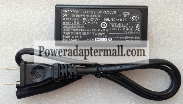 5V 1.5A Sony Xperia Tablet S SGPT121DE/S SGPT122DE/S AC Adapter