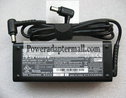 NEW 90W SONY PCGA-AC19V4 PCGA-AC19V10 PCGA-AC19V11 AC Adapter - Click Image to Close