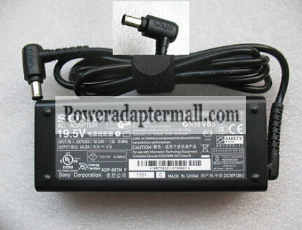 new original 90W SONY VAIO VGN-S550 PCGA-AC19V11 AC Adapter - Click Image to Close